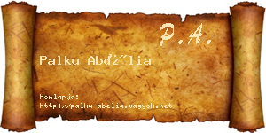 Palku Abélia névjegykártya